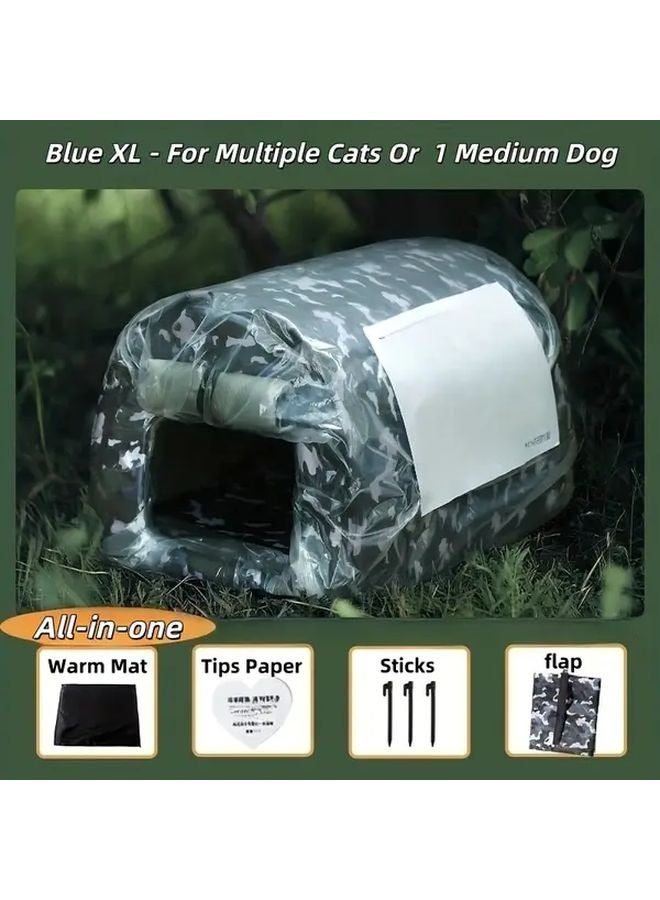 CAMELDAILY Heavy Duty Oxford Cloth Pet House Green All Season Windproof Portable Shelter - Image 4